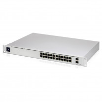 Switch Gigabit cu 24 porturi Ubiquiti UniFi USW-PRO-24, 88 Gbps, 2 porturi SFP, 10/100/1000 Mbps, cu management