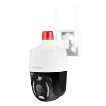 Camera supraveghere wireless IP WiFi PT Vstarcam CS668, 3 MP, IR/lumina calda 30 m, 3.6 mm, slot card, microfon, auto-tracking