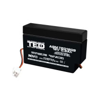 Acumulator TED AGM VRLA TED003058, 12 V, 0.9 A, PI-03