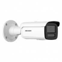 Camera supraveghere IP exterior cu iluminara duala Hikvision ColorVu Hybrid Light DS-2CD2T87G2H-LI(EF), 8 MP, IR/lumina alba 60 m, 2.8 mm, slot card, PoE
