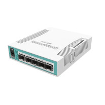 RESIGILAT - Switch cu 5 porturi SFP Gigabit MikroTik Cloud Router CRS106-1C-5S, 1 port Ethernet/SFP, fara management, PoE pasiv