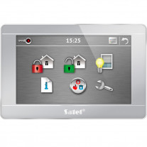 Tastatura LCD touchscreen Satel INT-TSG-SSW, 4.3 inch, 3 butoane functionale, functie macro