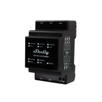 Releu smart LAN switch Shelly, sina DIN, RJ45, 100 mbps