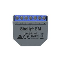 Releu smart WiFi Shelly EM-1, 2 canale, 2 A, 2.4 GHz