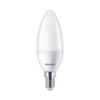 Set 2 becuri LED Philips B38,  7 W, E14, 806 lm, 4000K, 15000 ore