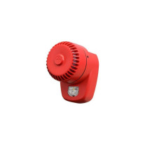 Sirena incendiu optica/acustica Bosch ROLP-R-LX-W-RF, 112 dB, LED, rosie