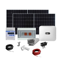 Sistem fotovoltaic complet 10 kW, invertor trifazat On Grid WiFi si 24 panouri Canadian Solar, 120 celule, 455 W, montare pe acoperis din tigla