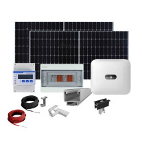 Sistem fotovoltaic complet 8 kW, invertor trifazat On Grid WiFi si 18 panouri Canadian Solar, 120 celule, 455 W, montare pe acoperis din tigla