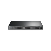 Switch 48 porturi Gigabit TP-Link TL-SG3452P, 104 Gbps, 384 W, 4x SFP, PoE+, cu management