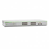 Switch cu 16 porturi Allied Telesis AT-GS950/16PS-50, 32 Gbps, 32.8 Mpps, 8.000 MAC, 2 porturi SFP, PoE, cu management