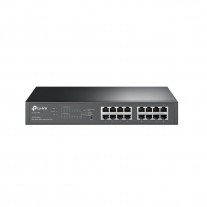 Switch cu 16 porturi TP-Link TL-SG1016PE, 8 PoE+, 8000 MAC, 32 Gbps, cu management
