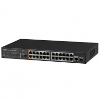 Switch cu 24 porturi PoE Dahua PFS3125-24ET-190, 4000 MAC, 6.8 Gbps