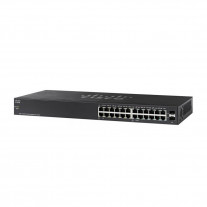 Switch cu 24+2 porturi Cisco SG110-24HP, 10/100/1000 Mbps, Gigabit, PoE, fara management