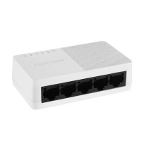 Switch cu 5 porturi Hikvision DS-3E0105D-O, 1 Gbps, 0.74 Mpps, 2000 MAC