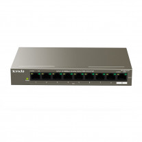 Switch cu 9 porturi Tenda TEF1109P-8-63W, 1.8 Gbps, 1.34 Mpps, 4000 MAC, PoE, fara management