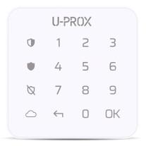 Tastatura mini touch wireless U-PROX KEYPAD G1, 1 partitie, 4800m, butoane iluminate, autonomie 2 ani