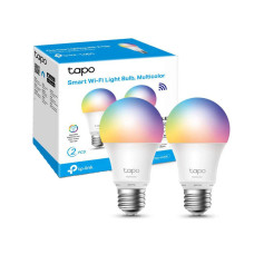 Pachet 2 becuri LED smart +  WiFi TP-Link TAPO L530E(2-PACK), 2.4 GHz, 806 lumeni, 60 W