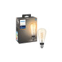 Bec LED inteligent vintage Philips Hue Filament Edison ST72, Dimabil, Bluetooth/Wireless, E27, 7W, 550 lm, 2100K