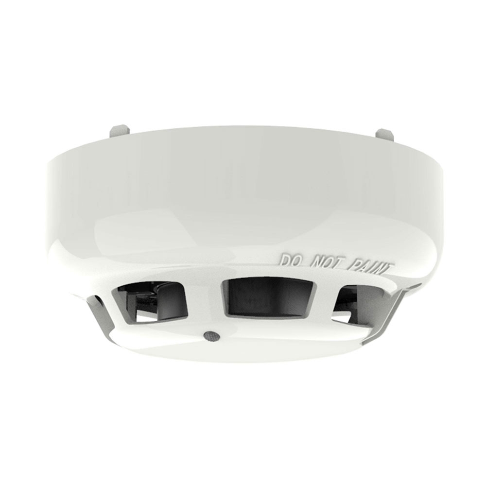 Detector adresabil de fum fotoelectric Hochiki ESP Marine ALN-ENM(WHT), aplicatii marine, vizibilitate 360 grade, carcasa ABS alba 360