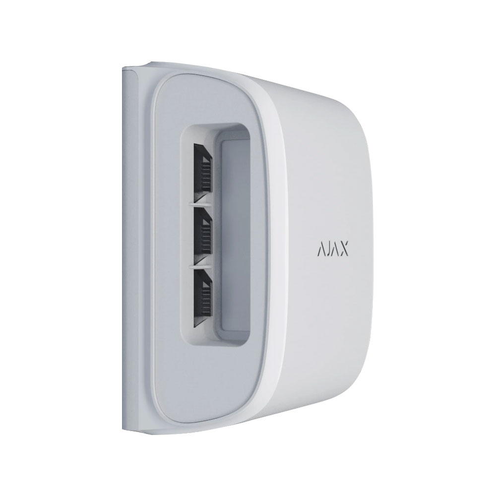 Detector de miscare wireless exterior PIR tip perdea Ajax DualCurtain Outdoor, 30 m, 4.5 grade, pet immunity, antimasking, 868 MHz, RF 1700 m la reducere 1700