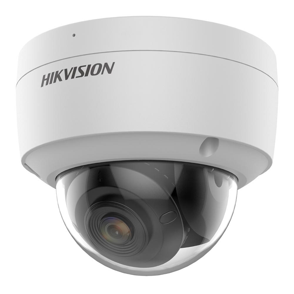 Camera supraveghere IP Dome Hikvision ColorVu DS-2CD2127G2-SU28C, 2 MP, 2.8 mm, PoE, slot card, microfon HikVision