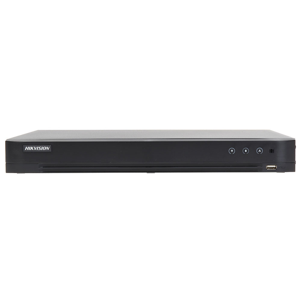 DVR Turbo AcuSense Hikvision IDS-7216HQHIM1FA/A, 16 canale, 4 MP, functii smart, audio prin coaxial HikVision