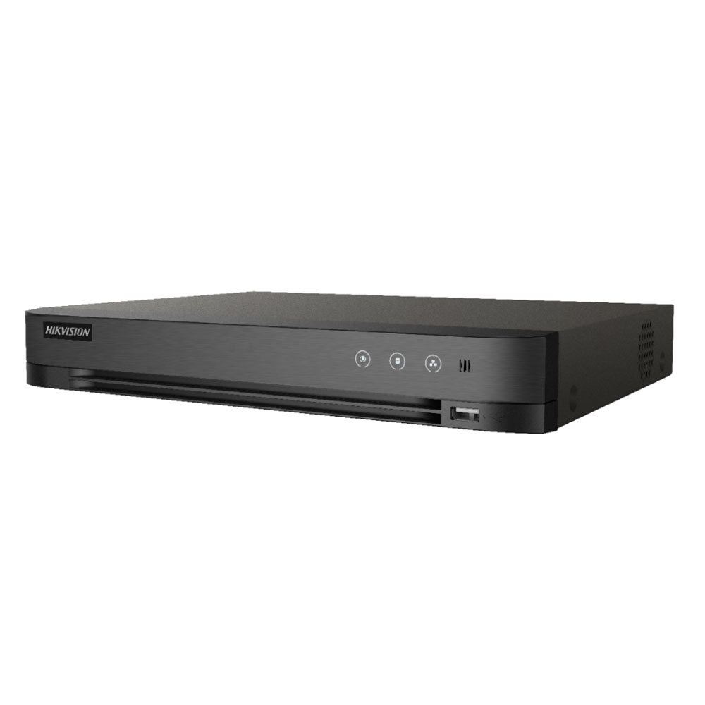 DVR Hikvision Turbo HD 5.0 AcuSense IDS-7204HUHI-M1/S/A, 4 canale, 8 MP, audio prin coaxial 5.0
