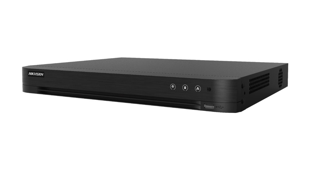 DVR Hikvision Turbo HD AcuSense iDS-7216HUHI-M2/P(C), 16 canale, 8 MP, functii smart, audio prin coaxial AcuSense