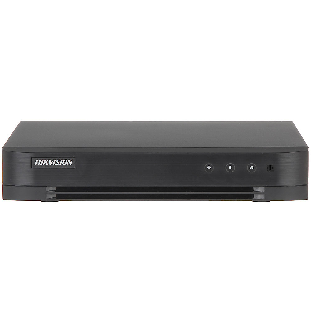 DVR Pentabrid Hikvision Turbo HD DS-7204HUHI-K1/ECS, 4 canale, 5 MP, audio prin coaxial audio imagine noua