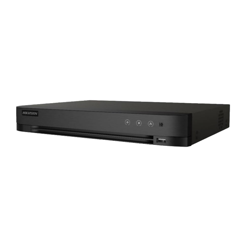 DVR Turbo HD 5.0 AcuSense Hikvision IDS-7208HQHI-M1/FA, 8 canale, 4 MP, recunoastere faciala, audio prin coaxial Hikvision imagine noua idaho.ro