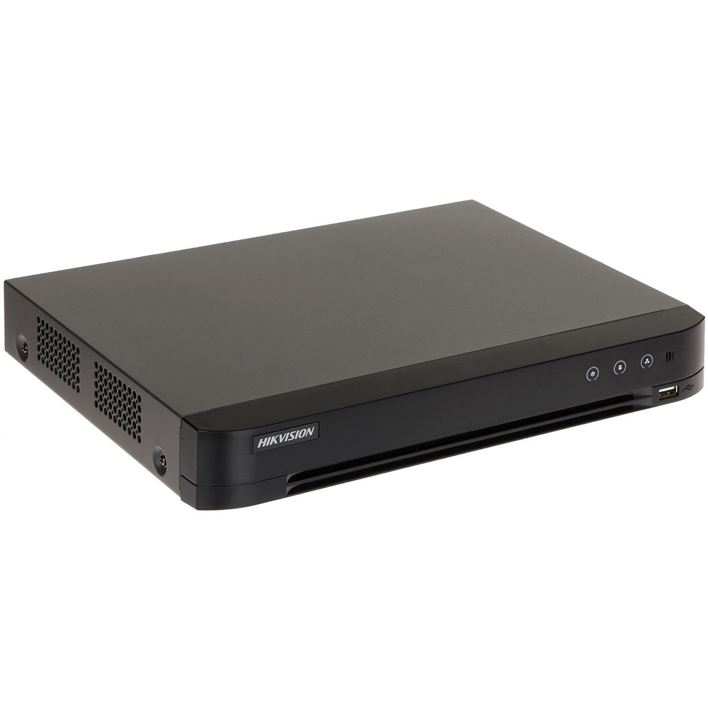 DVR Turbo HD AcuSense Hikvision IDS-7216HQHI-M1/SC, 16 canale, 4MP, functii smart, audio prin coaxial