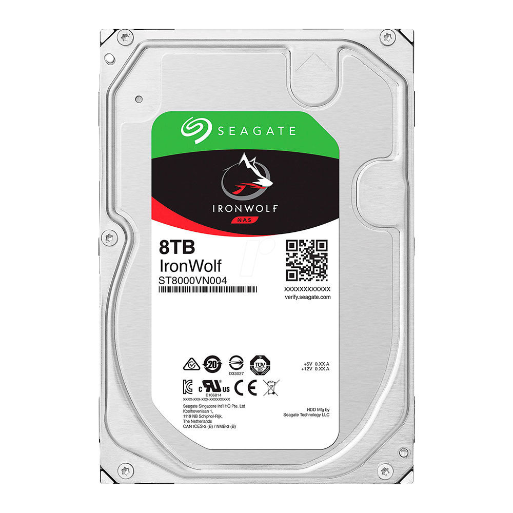 Hard Disk Seagate IronWolf ST8000VN004, 8TB, 256MB, 7200RPM 256MB imagine Black Friday 2021