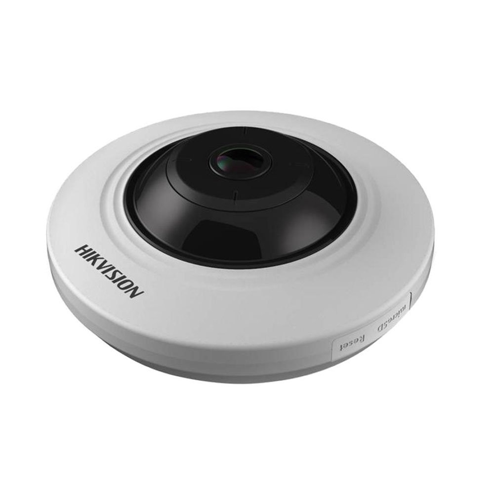 Camera Supraveghere Panoramica Ip Dome Fisheye Hikvision Ds-2cd2935fwd-i, 3 Mp, 1.16 Mm, Ir 8 M, Slot Card, Poe
