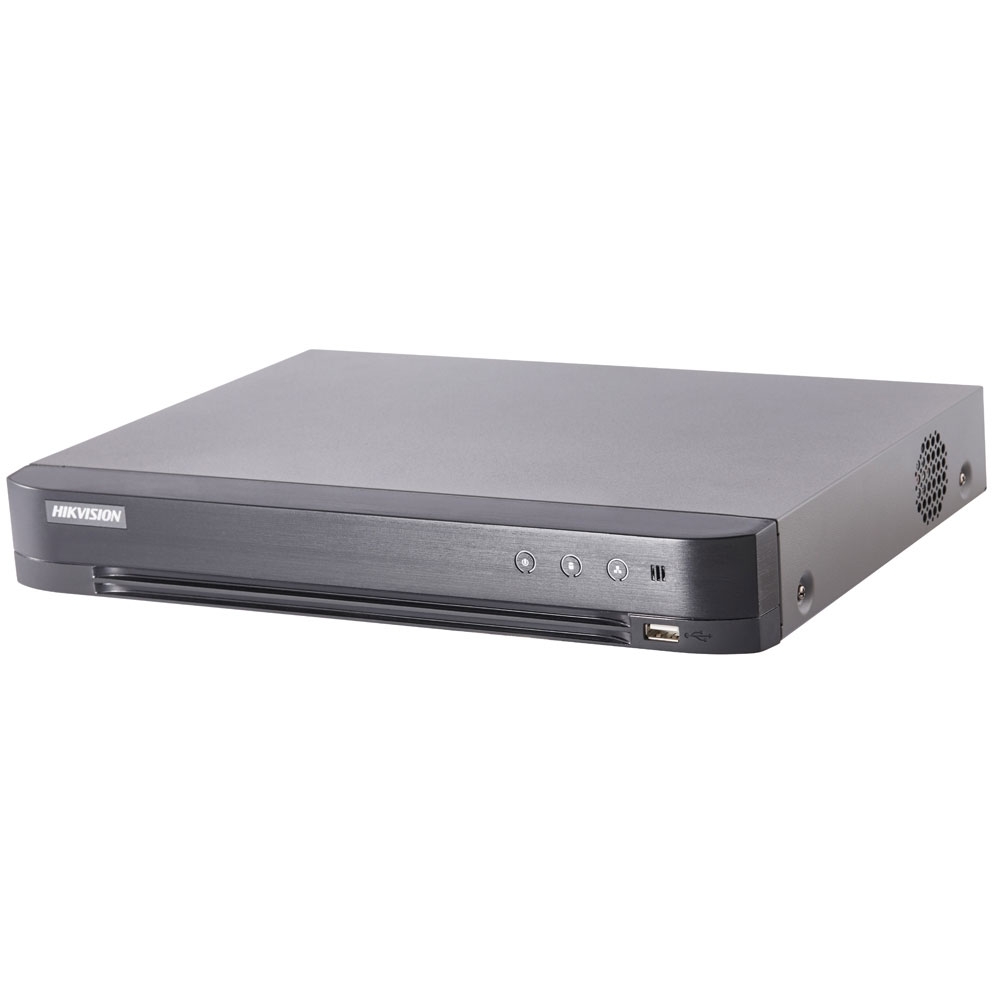 DVR HDTVI Turbo HD Hikvision PoC DS-7204HQHI-K1/P, 4 canale, 4 MP canale imagine noua