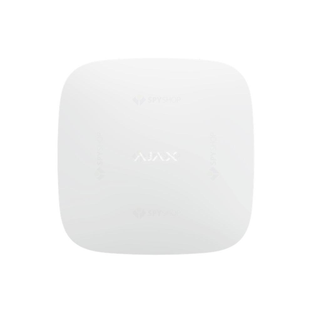 Unitate centrala wireless AJAX Hub 2 4G WH, 100 dispozitive, 2000 m, verificare vizuala alarma 100 imagine noua