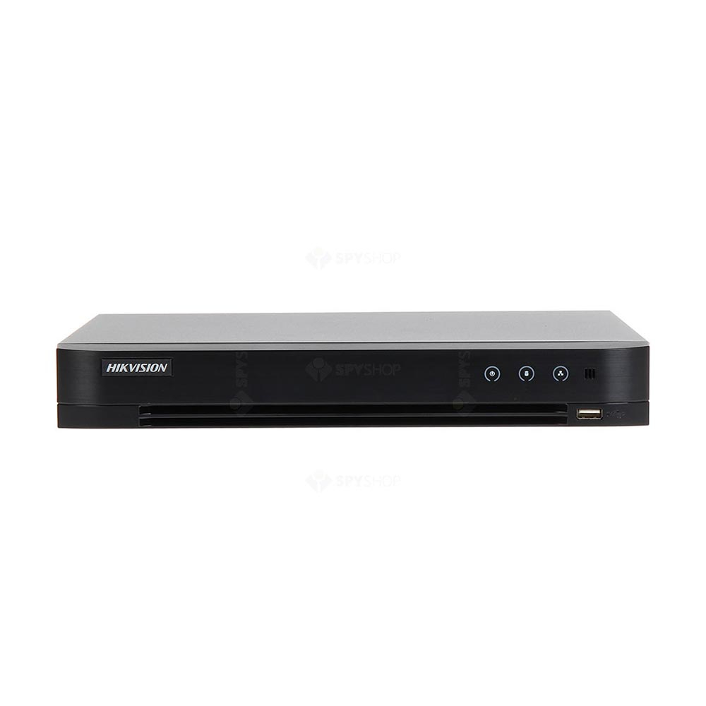 DVR Pentabrid Hikvision Turbo HD AcuSense IDS-7216HQHI-M1/S/A, 16 canale, 4MP, functii smart, audio prin coaxial