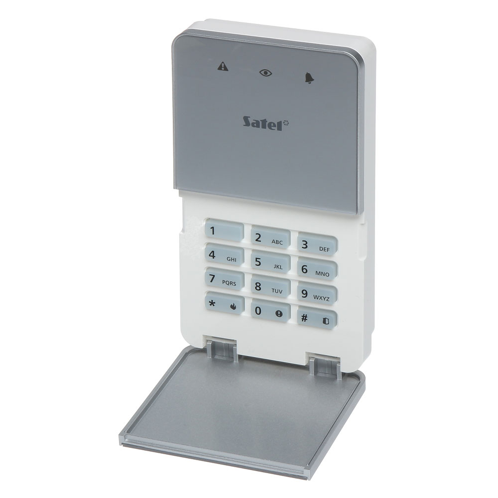 Tastatura LED de partitie Satel INT-SF-SSW, 3 butoane functionale, iesire yala electrica, monitorizare usa Alarma