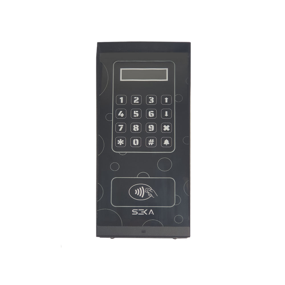 Interfon de exterior GSM RFID SK-TS1, tag/cartela, cod PIN, 200 familii, 13.56 MHz, 12V DC