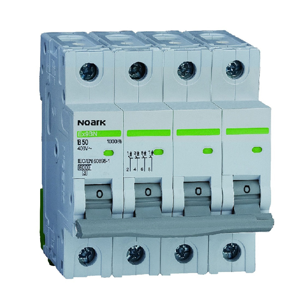 Intrerupator automat Noark EX9BN4PB20 N_100084, 20 A, 4 poli, 6 kA, IP20 acces