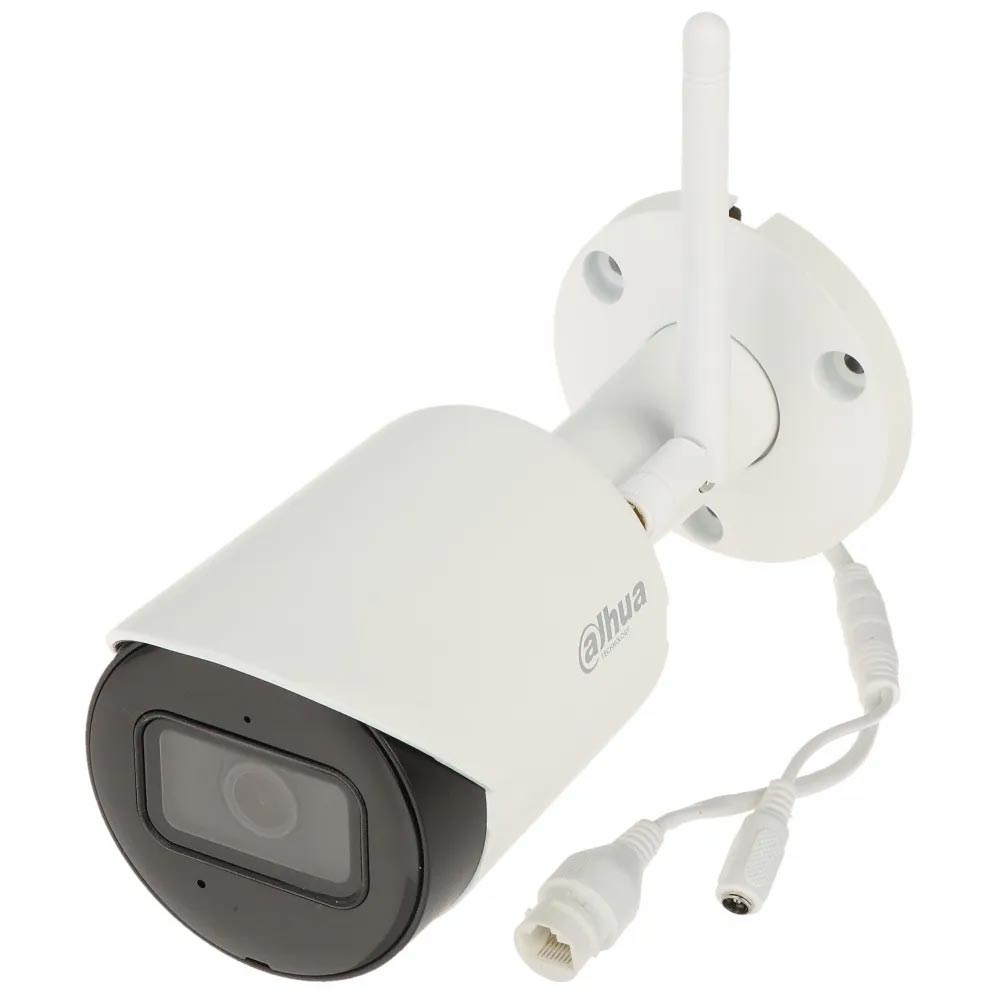 Camera supraveghere wireless IP WiFi Dahua IPC-HFW1230DS-SAW-0280B, 2 MP, IR 30 m, 2.8 mm, microfon, slot card (WiFi