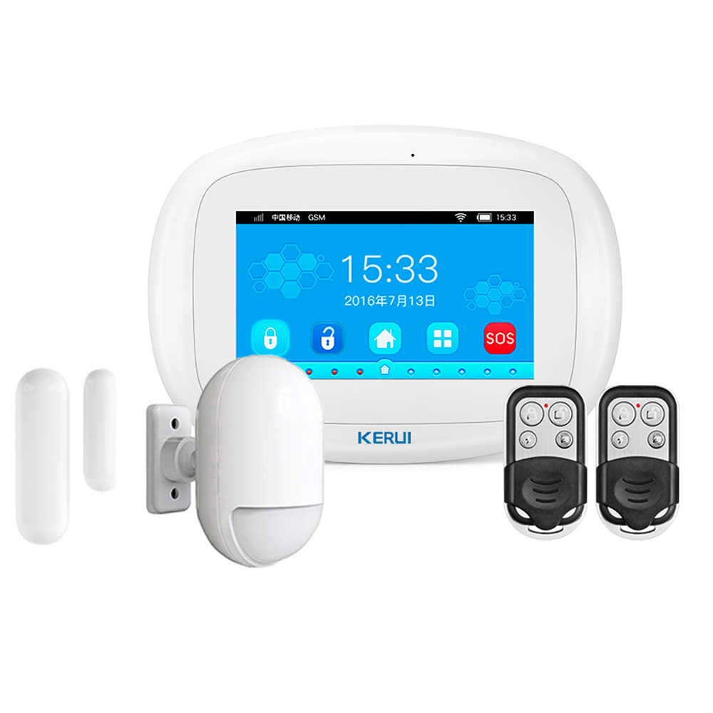 Kit alarma wireless Kerui KR-K5, 4.3 inch, 99 zone, WiFi, 3G