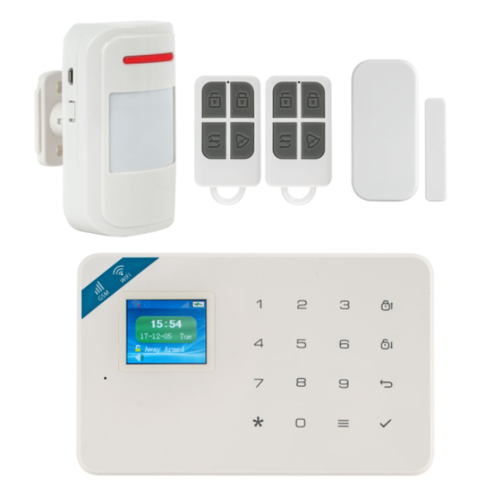 Kit alarma wireless Kerui KR-W18, 99 zone, GSM/WiFi, 100 m