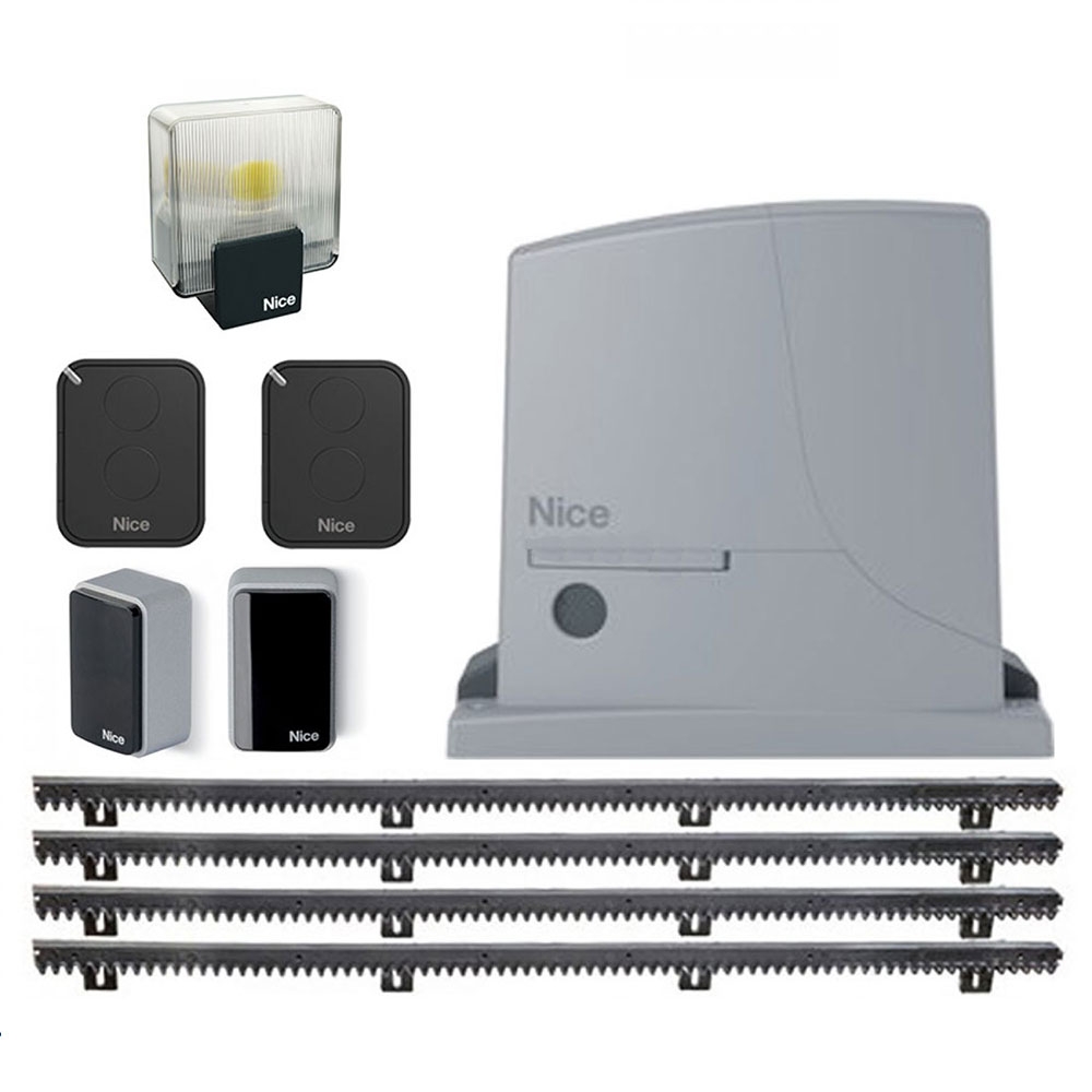 Kit automatizare poarta culisanta Nice ROX600KLT KIT, 600 Kg, 230 Vac, 300 W