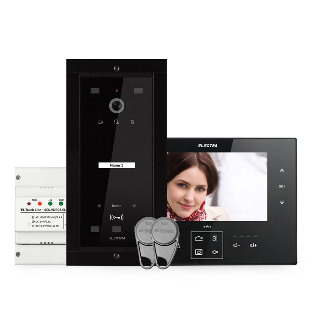 Kit videointerfon Electra Home EL-VINT-HOME-1-7, 1 familie, 7 inch, 800 TVL, ingropat 800 imagine noua idaho.ro