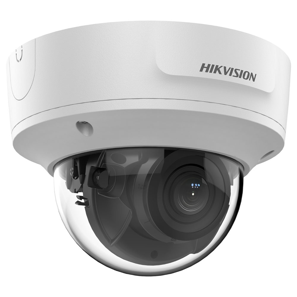Camera supraveghere IP Dome Hikvision AcuSense DS-2CD2783G2-IZS, 8 MP, 2.8-12 mm, motorizata, IR 40 m, PoE, slot card