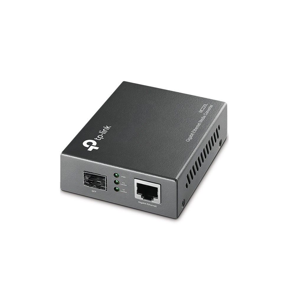 Media convertor Gigabit TP-Link MC220L, 1 port SFP, multi/single-mod, montabil in rack Convertoare/Adaptoare imagine noua tecomm.ro
