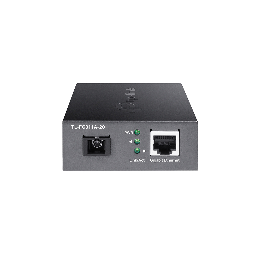 Media convertor Gigabit TP-Link TL-FC311A-20, 2 porturi, SC, 20 Km, single-mode Convertoare/Adaptoare imagine Black Friday 2021