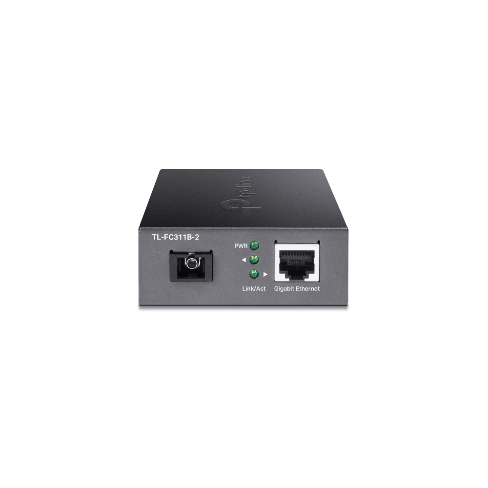 Media convertor Gigabit TP-Link TL-FC311B-2, 2 porturi, 2 Km, SC, single-mode Convertoare/Adaptoare imagine Black Friday 2021
