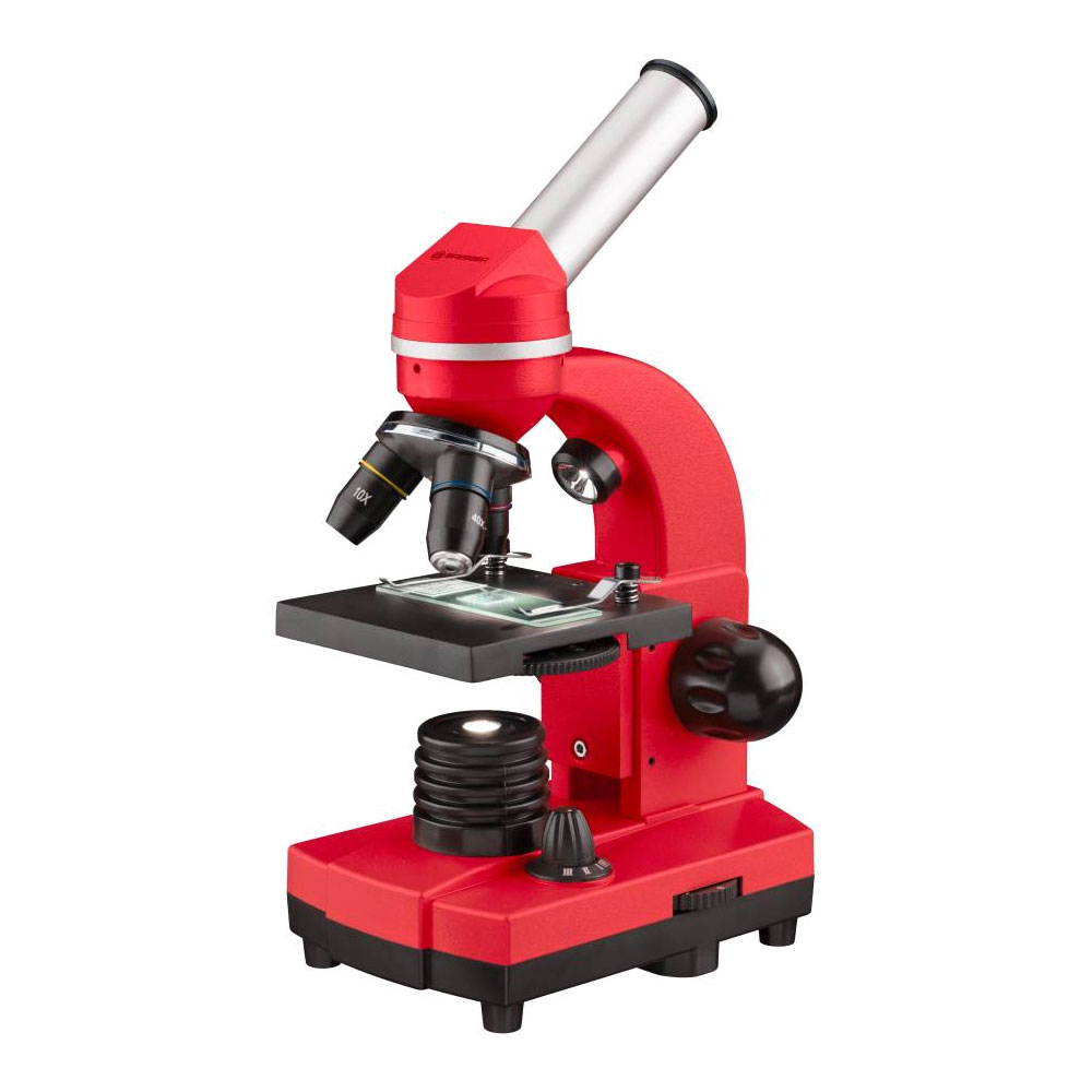 Microscop optic Bresser Junior Student Biolux SEL, rosu spy-shop