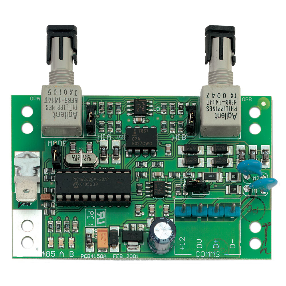 Modul interfata RS485 – fibra optica multimode UTC ATS1743, 15 dB, unidirectional/multidirectional, 60 mA la reducere Alarma